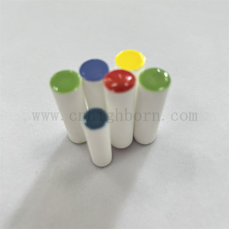 Neue Energiefahrzeug -Aromatherapie -Stick beide Enden farbenfrohe glasierte poröse Keramikaroma -Diffusorstangen