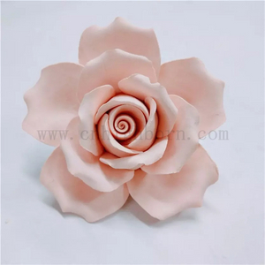 Maßgeschneiderter schöner, geruchloser Blumen-Aroma-Diffusor aus Keramik mit Rosen-Duftstein