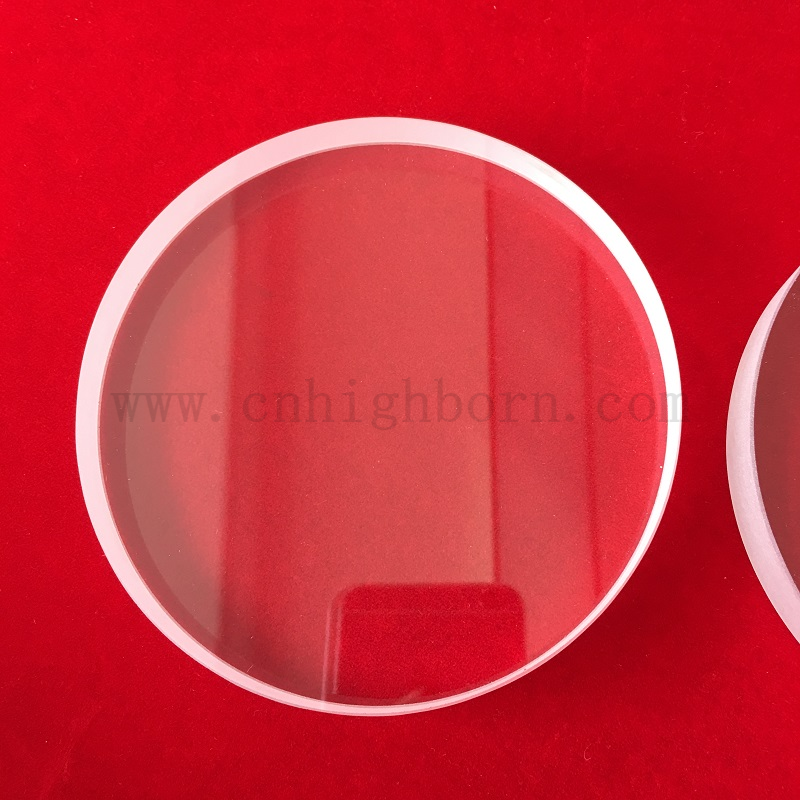 Hohe Präzision 20mm Sehglas klarer kreisförmiger Quarzglasscheibe