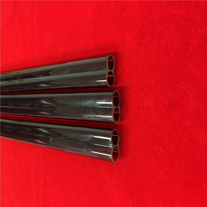 Wärmewiderstand Customized Infrarot Rubin Silica Quarzglasröhrchen