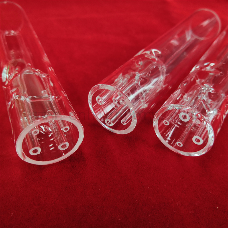 Customisierte hitzebeständige klare Quarzglasröhrchen poliertes transparentes Silica -Glashülsenrohr