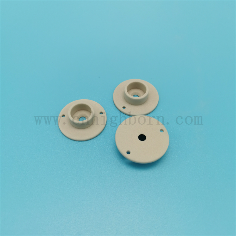 Präzisionsbearbeitung Aln Ring Aluminiumnitrid Keramik Isolierscheibe 
