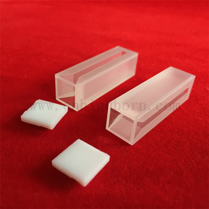 Laborverbrauchsmaterialien Standard-Q254-Quarzglas-Küvetten-Mikrozelle mit mattierten Wänden und Deckel