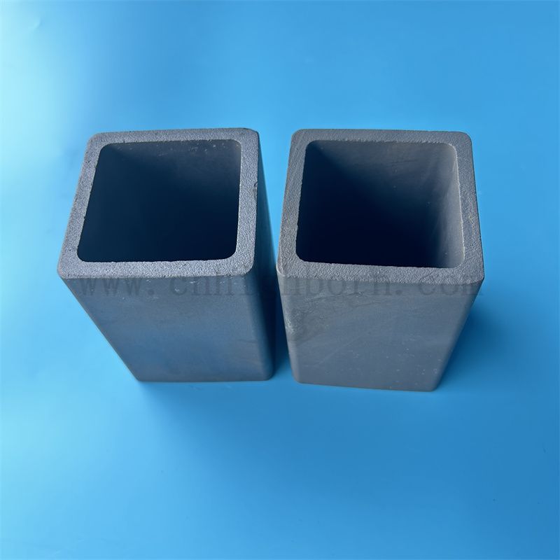 Isolator Siliziumkohlenhöckel Quadratrohr hohe Härte Reaktion Sinter SIC -Keramikrohr