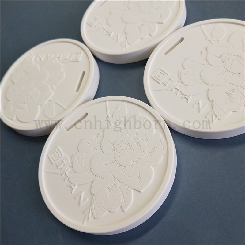 Logo Customized Auto Hanging Duftes Keramikaroma Diffusor Gipsstein