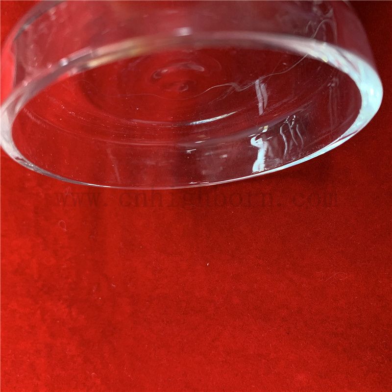 Labor verwenden Wärmewiderstand klarer runde Quarzglas Petrischale