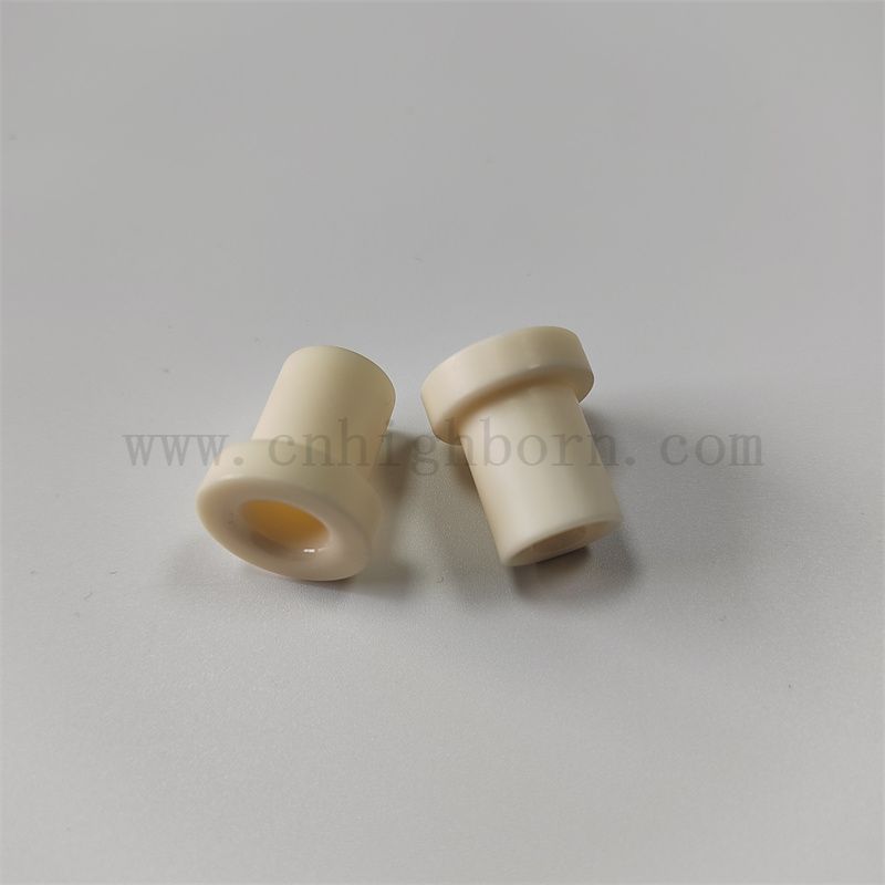 Wear-resistente weiße Textilkeramik Draht Führung Aluminiumoxid Keramik Öten Drehmaschinerie Ersatzteil Teil 