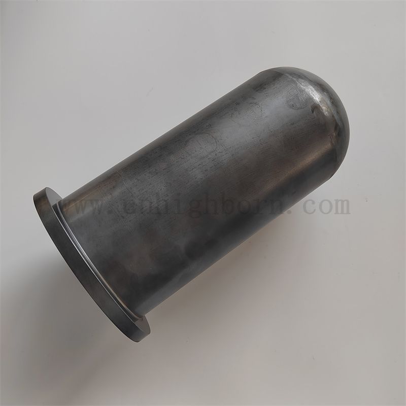 Ein Ende versiegelte Reaktion Sintering Siliziumarbidrohr Sic -Keramikschutzrohr