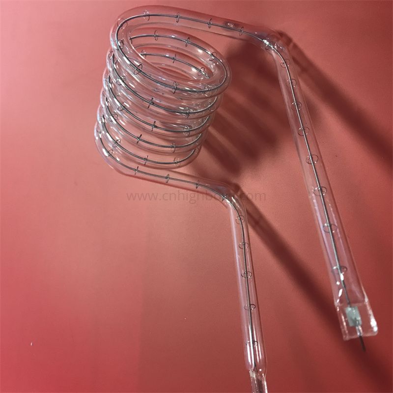 Spiralrohr aus Quarzglas zum Heizen 