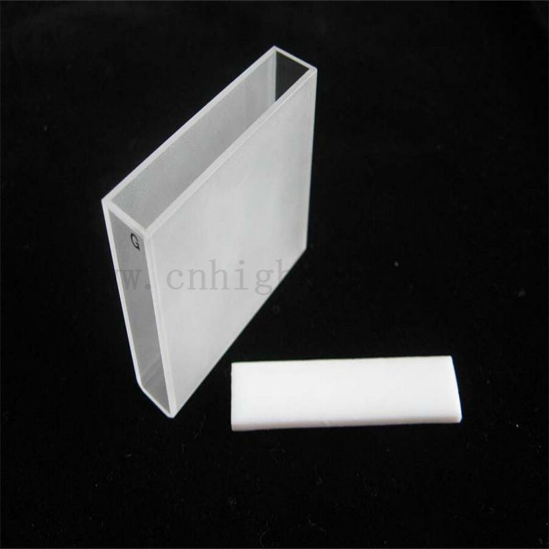 Laborquarzkuvette optische Zelle mit Lid Lovibond großes Volumen Quarzglas Cuvette Colorimeter Zelle