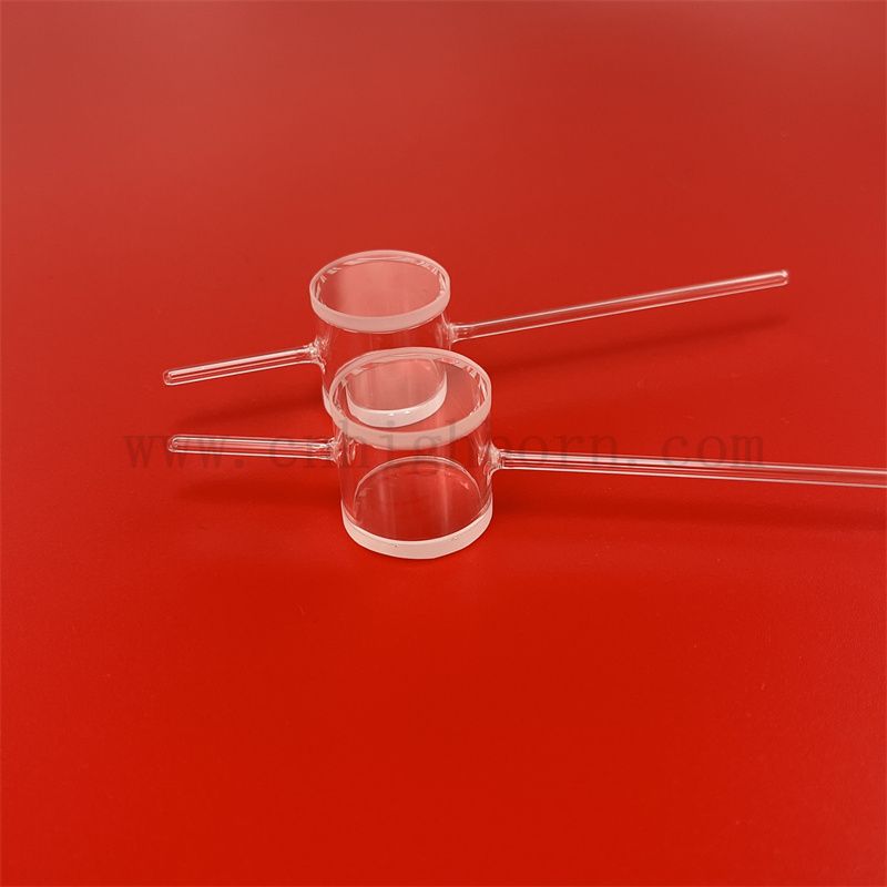 Laborquarzglasatomic Gas Chamber Cuvetten zylindrischer Strömung durch Zelle für das Atommagnetometer