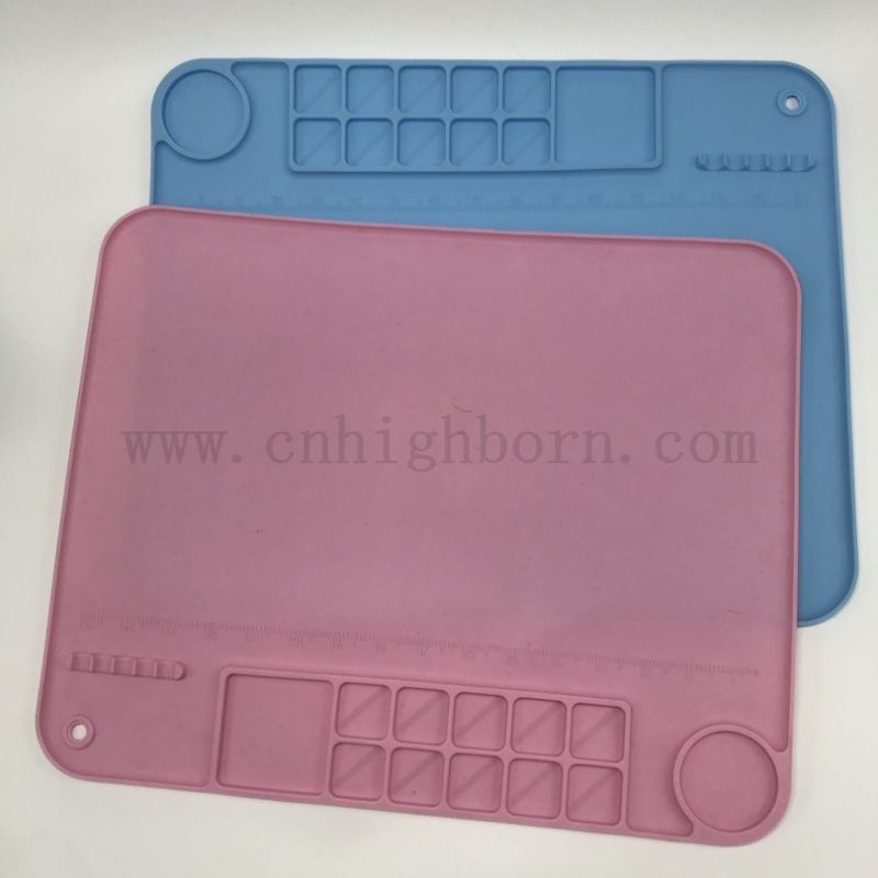 Kinder DIY Graffiti Pad tragbares Silikonkautschuk -Gummiblatt zum Malerei 