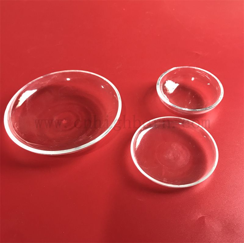 Customisierte Glaswaren klare hitzebeständige Quarz -Silica -Glas -Kultur Petrischale