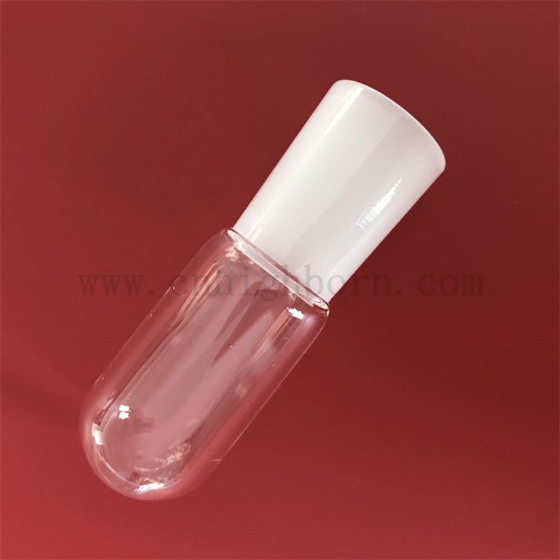 Wärmewiderstand transparentes maßgeschneidertes Quarz -Silica -Glastrohr mit rundem Boden und gefrostetem Mund