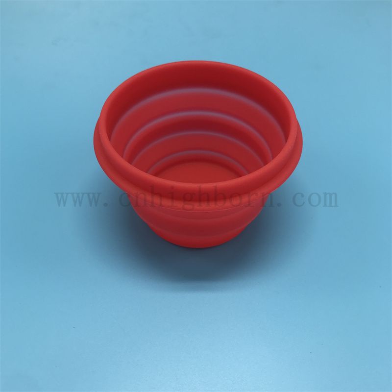 Customisierte Lebensmittelqualität tragbarer Silikon -Gummi -Klappschüssel -Haustier -Fütterung kollabierbarer Schüsselbehälter