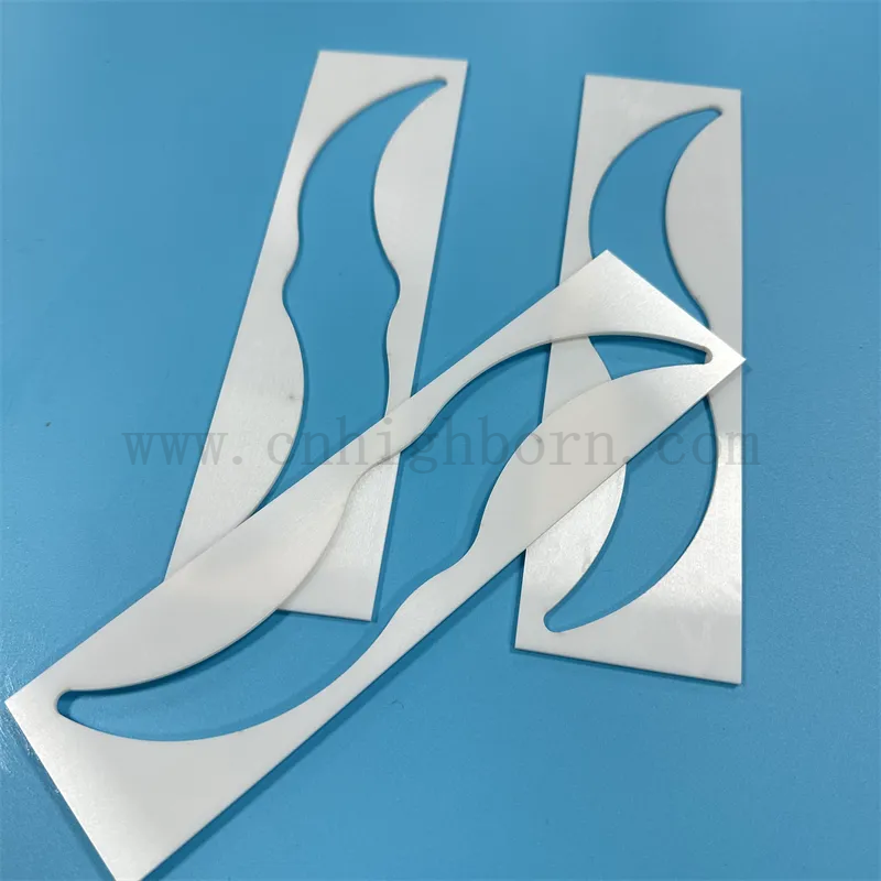 Customized High Precision Wea Resistenz ZRO2 Keramikstück Laserschneidzirkonia -Platte