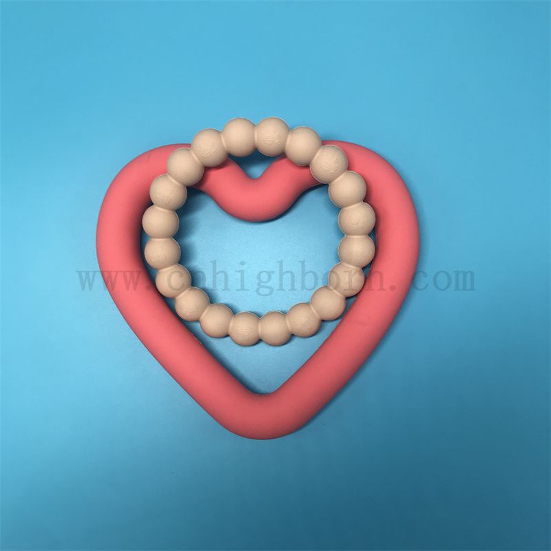 Silikongummi -Haustierzähne Schleifspielzeugnahrungsnahrung beständig gegen beißend Silikongummi -Ring