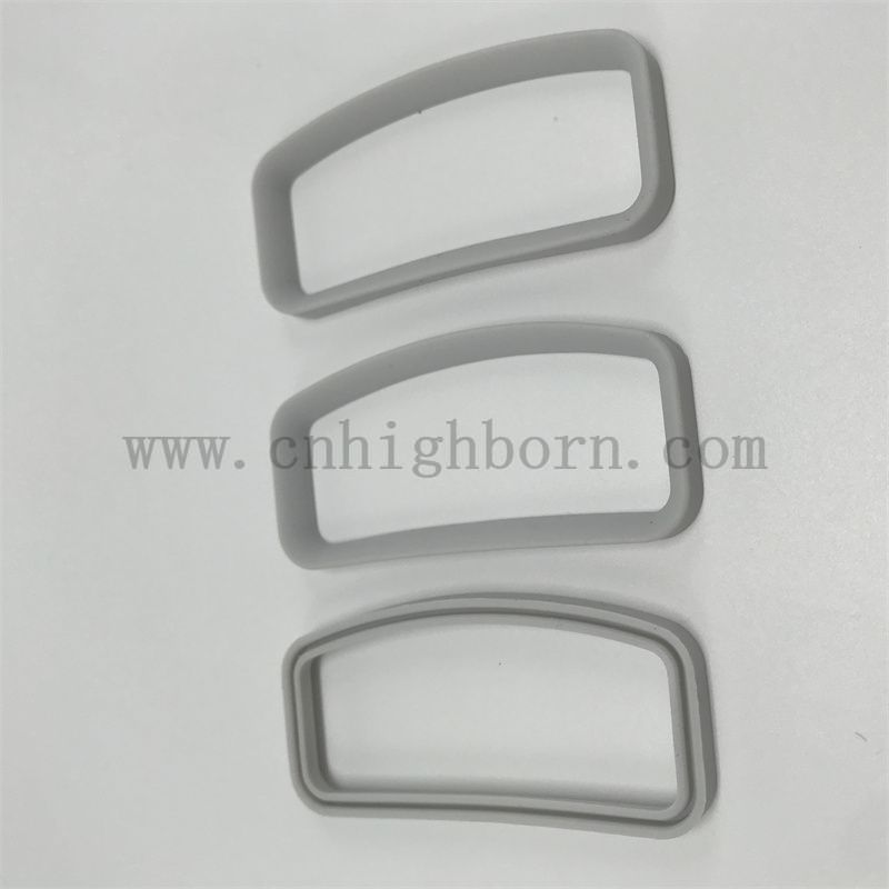 Nahrungsmittelqualität Weiche Silikongummi -Dichtungen grau gefärbte hochtemperaturfeste Silikonring