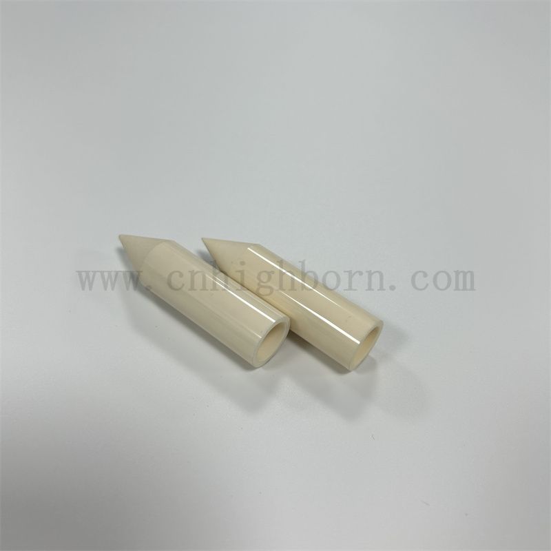 Custom Pressice Keramikrohr polierte Alumina -Keramikmaschinen Al2o3 Teile