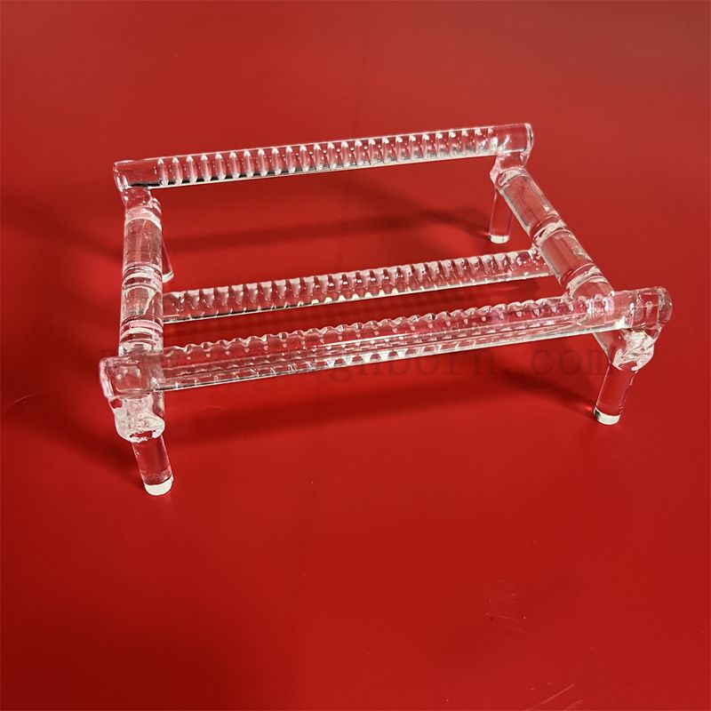 Wärmewiderstand Customisierte Labor -Glaswaretransparent Fusion Silica Quarzglasboot