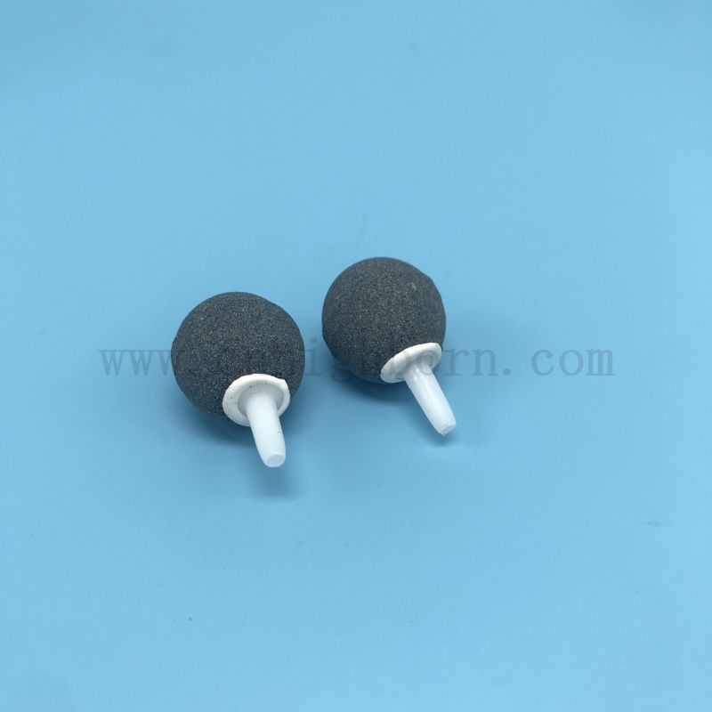 Graue runde Luftsteine ​​Mineralblase Diffusor für Aquarium Fischtank Bubbler