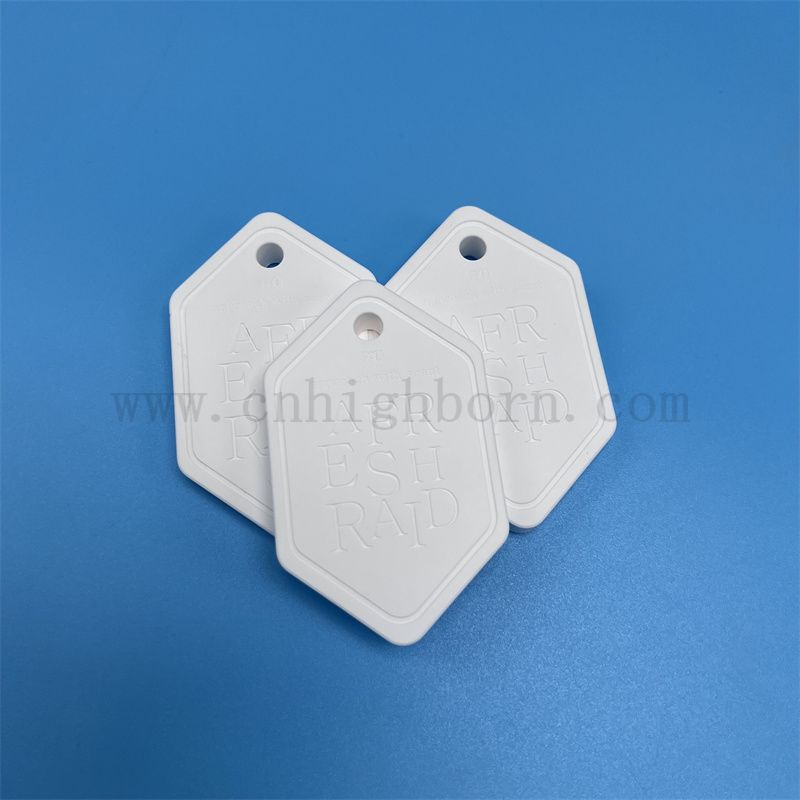 Customized Logo Hangable Gypsum Aromatherapy Tabletten Keramikplatte für den Erweiterung des Duftes 