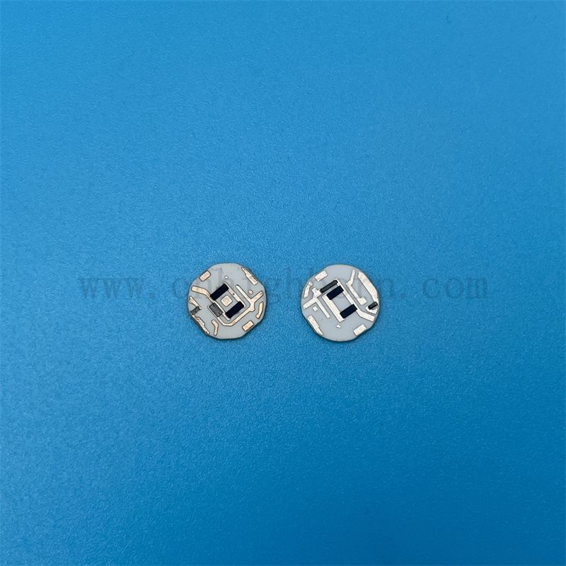 Customized Long Life Life Circular Form 96% Alumina Keramik Substrat dicke Filmschaltung PCB