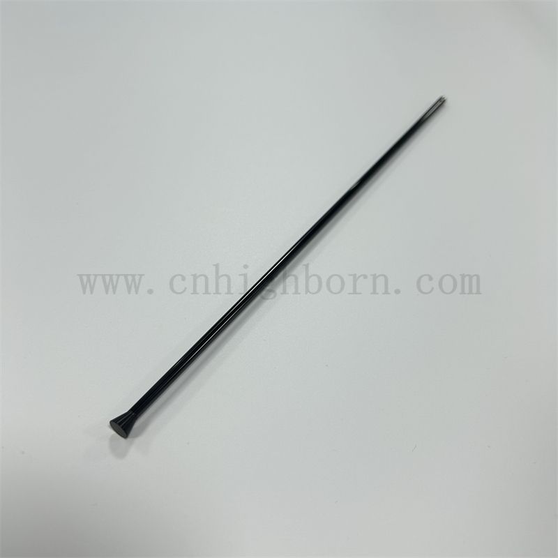 Benutzerdefinierte schwarze Zirkoniumoxidkeramikstange /Stange hohe Härte OEM -Korrosionsbeständig