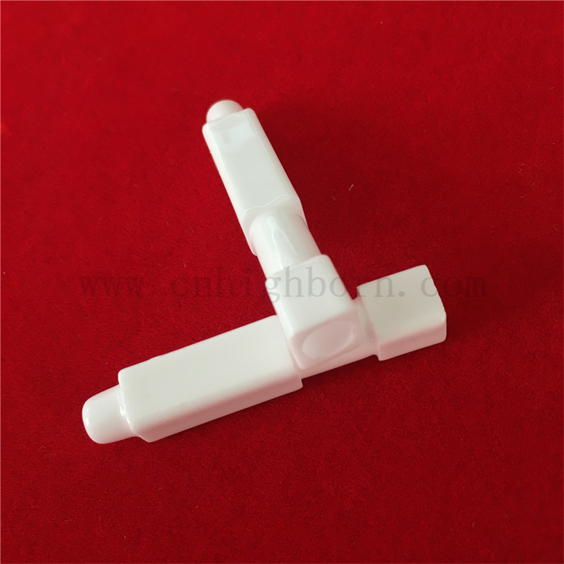 Glazed Alumina Gasofen Zündung Customized AL2O3 Keramikelektrodenrohr