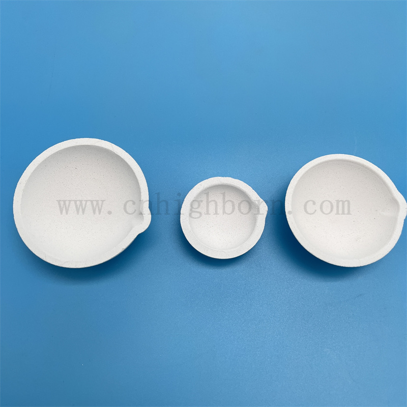 Customized Laboratory Gold Melting Bowl Quarz Fusion Silica Crucible