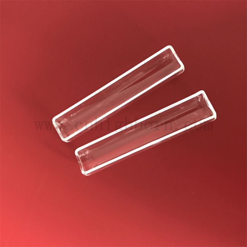 Wärmewiderstand Customized Transparent Fused Silica Quarzglasboot