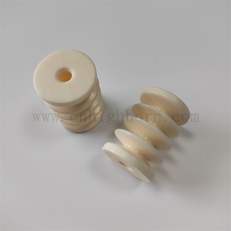 Polished Textile Keramic Garn Drahtführer Roller Alumina Keramik Textil Teppichmaschinen Ersatzteil Teil