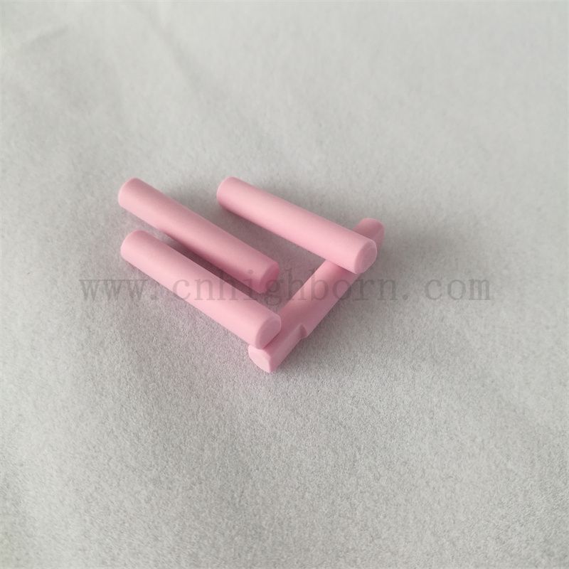 Customized Pink 95% Alumina Keramik -Stange Al2o3 Stick