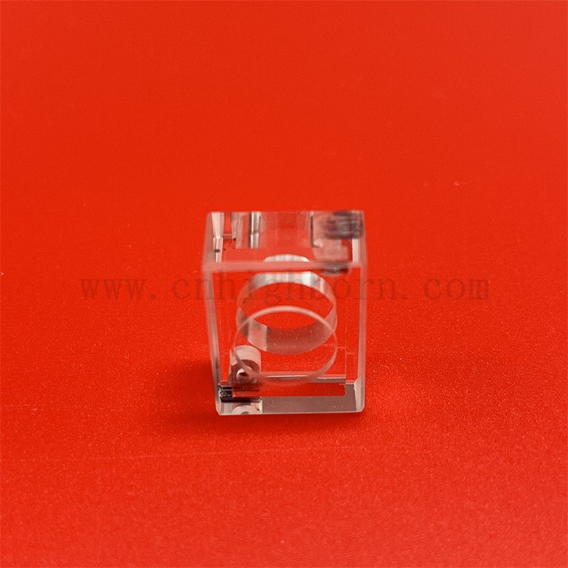 Labor Hochwertiges Spektrophotometer UV -Ultraviolett -Transmission optische Durchflusszelle Quarzglaskluvette