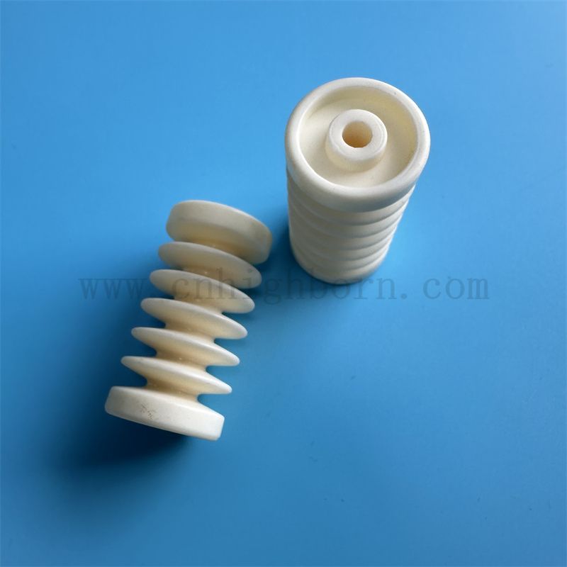 Customized Wear Resistenz 95% 99% Alumina Keramik Guide Roller Industrial Polished Textile Teile