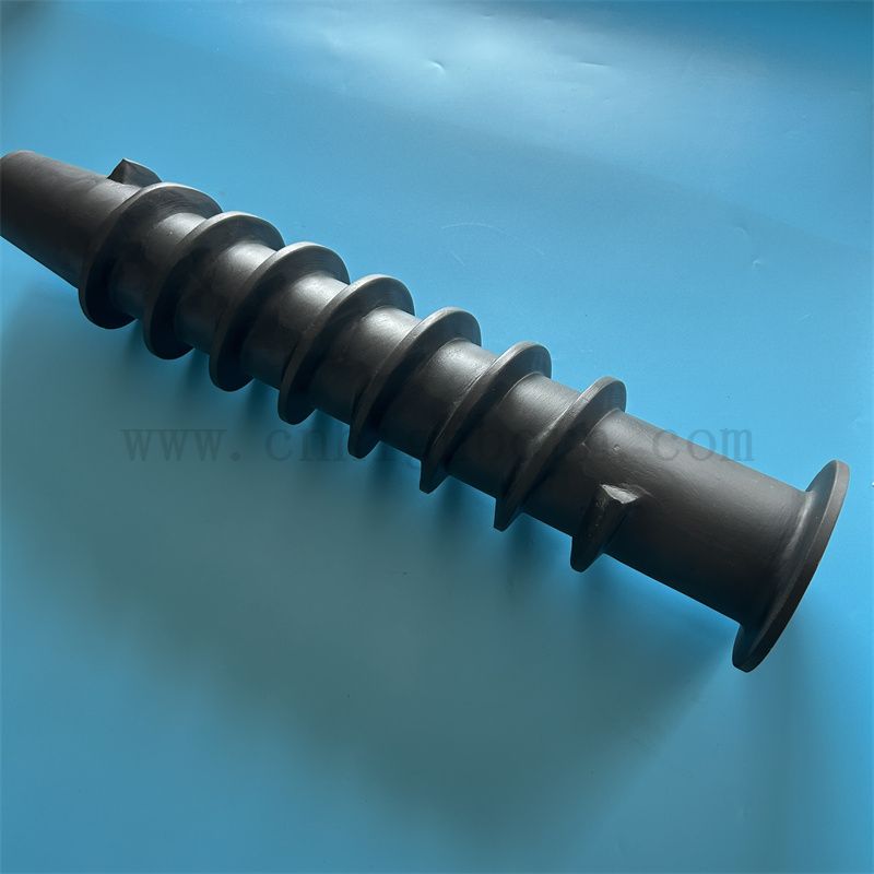 Korrosionswiderstand RBSIC Keramikgefläbeltrohr Sisic Siliciumkarbidrohr