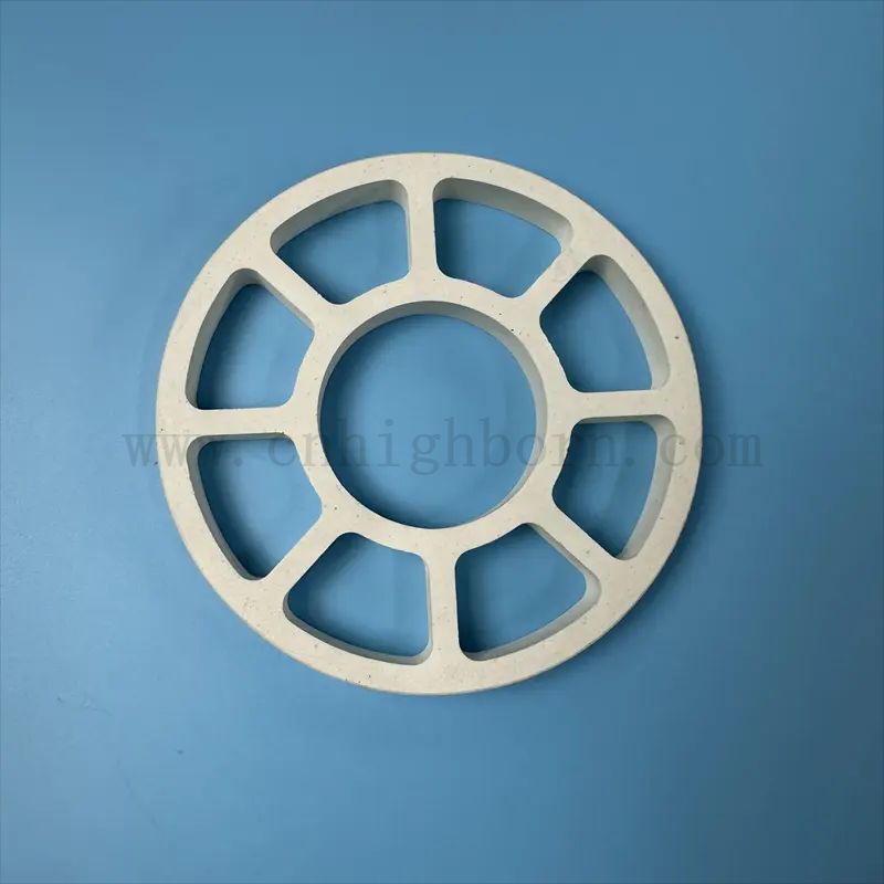 Feuerfest weißer Cordierit -Teile Keramikring für Ofen