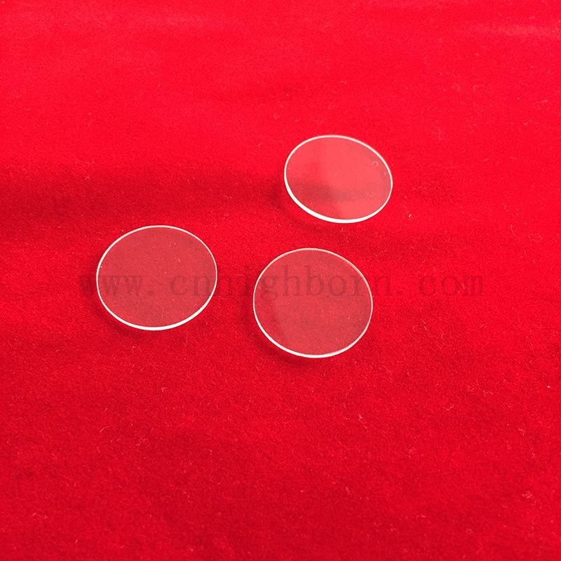 Customisierte transparente runde hitzebeständige geschmolzene Silica -Glasscheibe