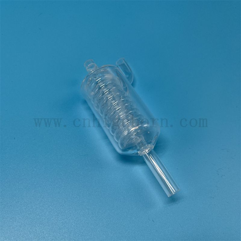 Anpassung Hochtemperaturwiderstand transparenter Quarzglasrohr klares Kieselglas -Kondensrohr mit Fusion