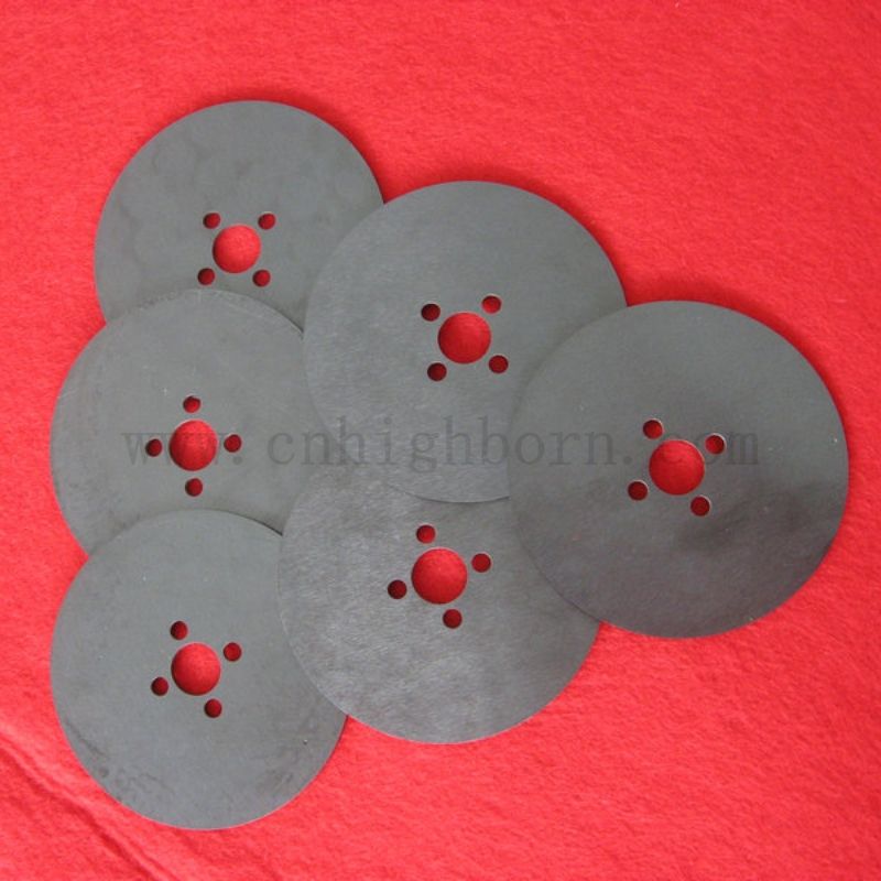 Custom Laser Bohrte Black Zirkonia Runde Platte ZRO2 Keramikscheibe
