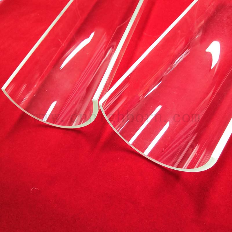 Widerstand Hochtemperatur Bogen Quarzglas Panel Quarz Halbrohr