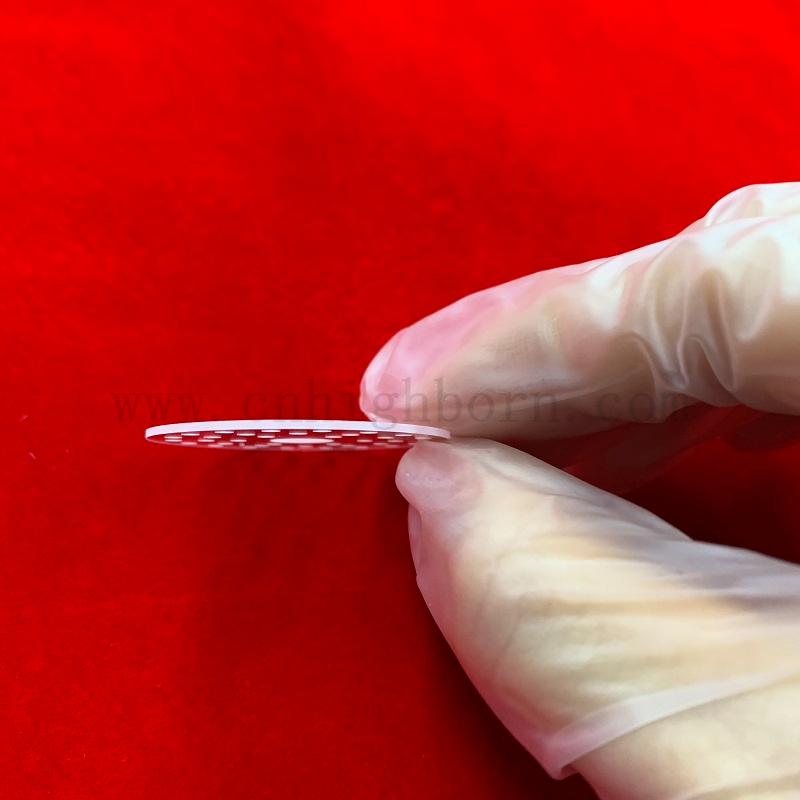 Customisierte polierende perforierte transparente Laser -Fusions -Quarz -Silica -Platte