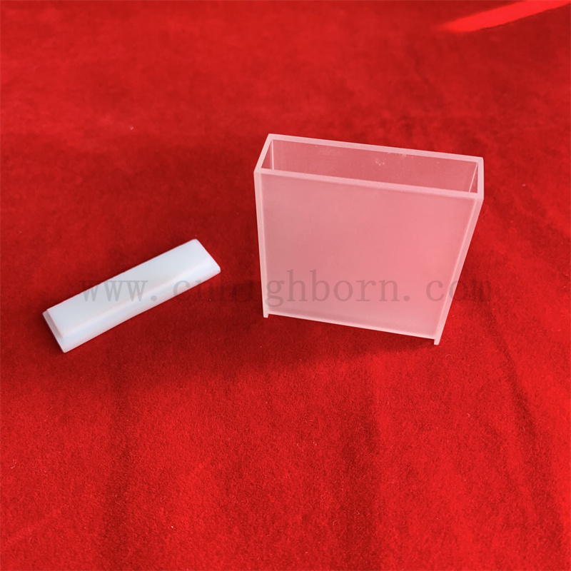 Standardglaszelle mit Deckelspektrophotometer Quarzglaskuvette für Labor