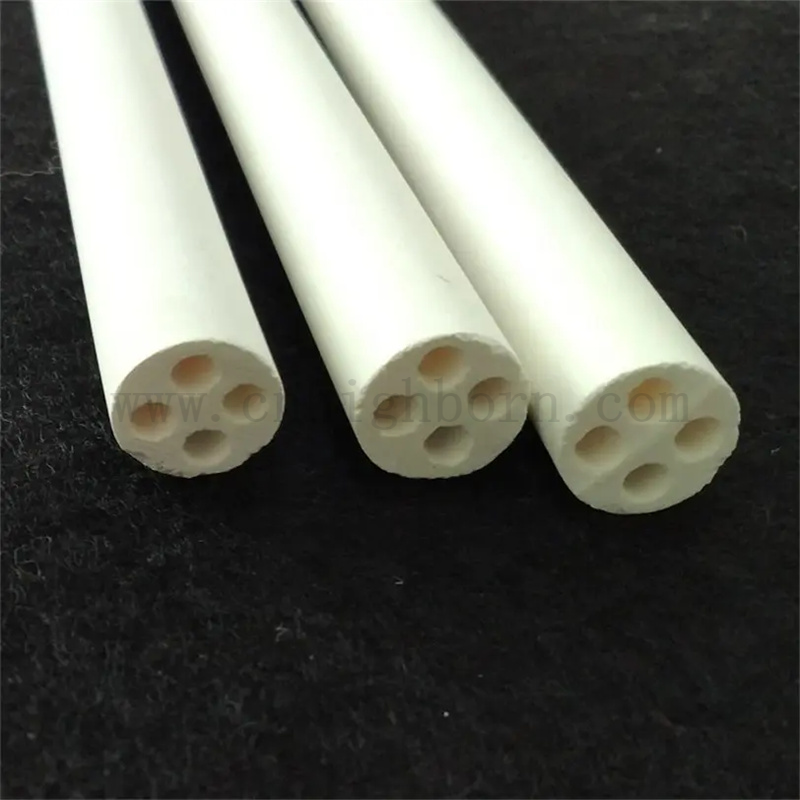 Hochreinheit MGO Keramikrohr Magnesiumoxid Keramikisatorik