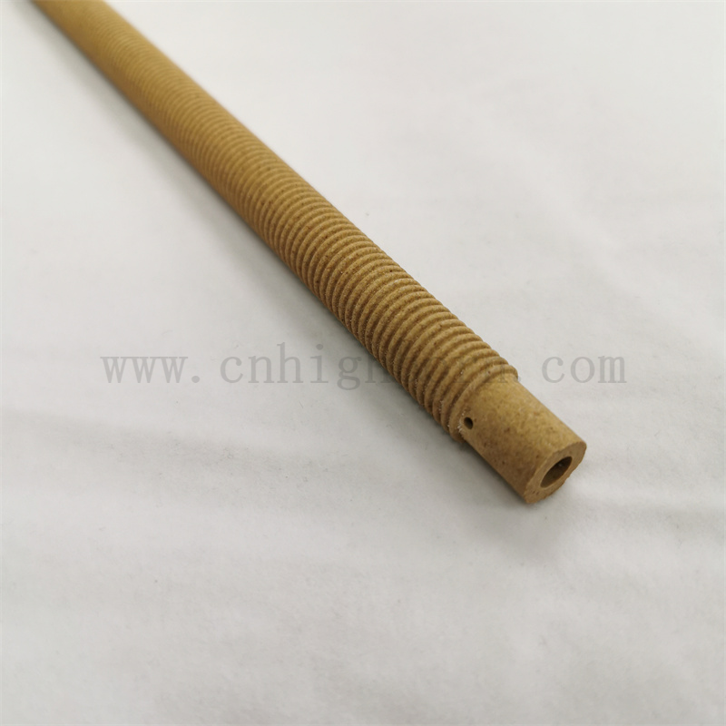 Guter thermischer Stoßwiderstand Cordierit Mullit Keramikschraubte Heizrohr