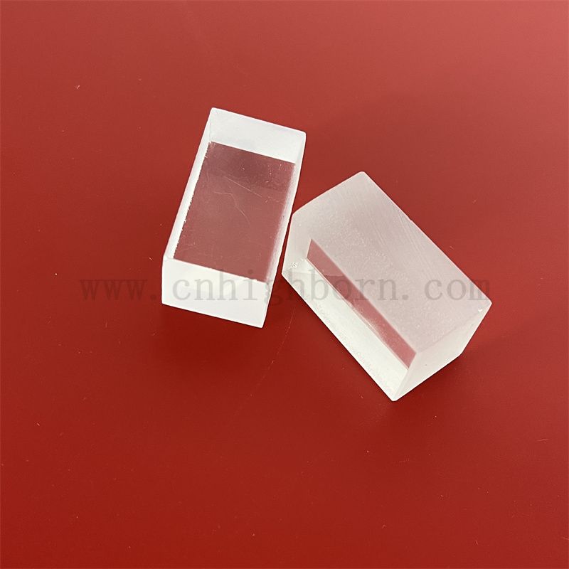 Benutzerdefinierte zwei Seiten frostige rechteckige Quarzglas dicke Platte Fusions Silica -Panel