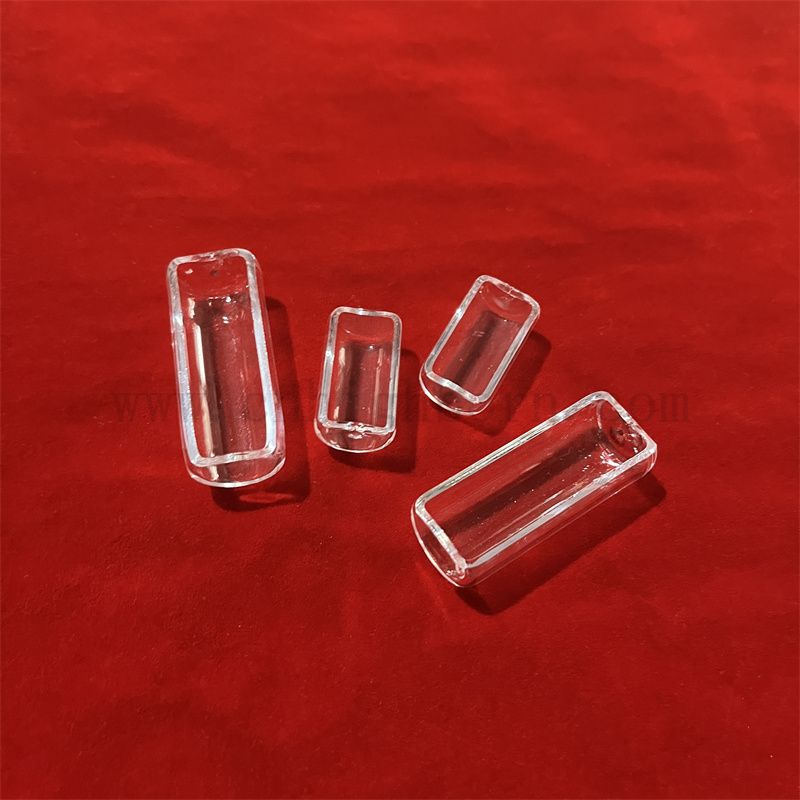 Hochübertragungspezifische transparente Sonnenenergieverschmutzung Silica Quarzglasboot