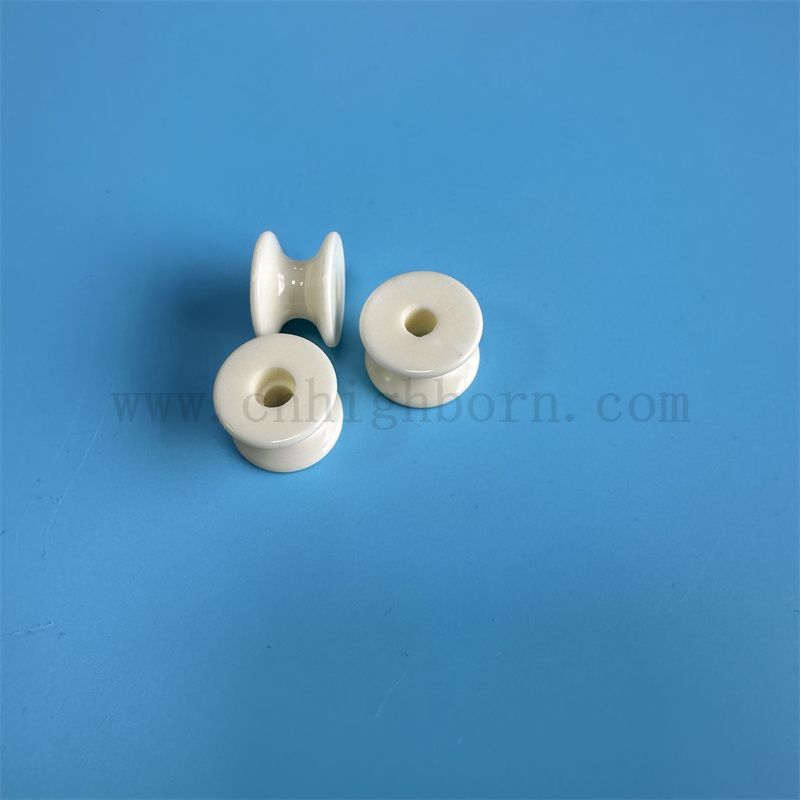 Hochwertige Verschleißfestigkeit Textilmaschinenzubehör Alumina Keramikwalze in verschiedenen Größen