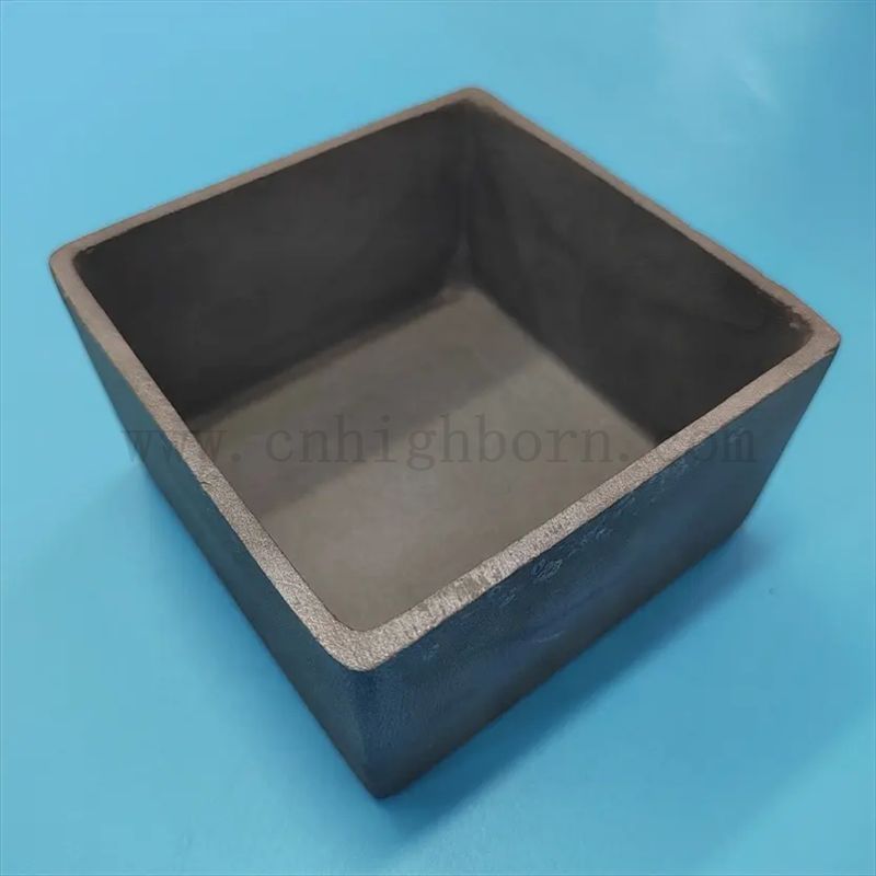 Hochtemperaturbeständiges Siliziumkarbid Crucible Sic Sic Ceramic Teil mit Deckel