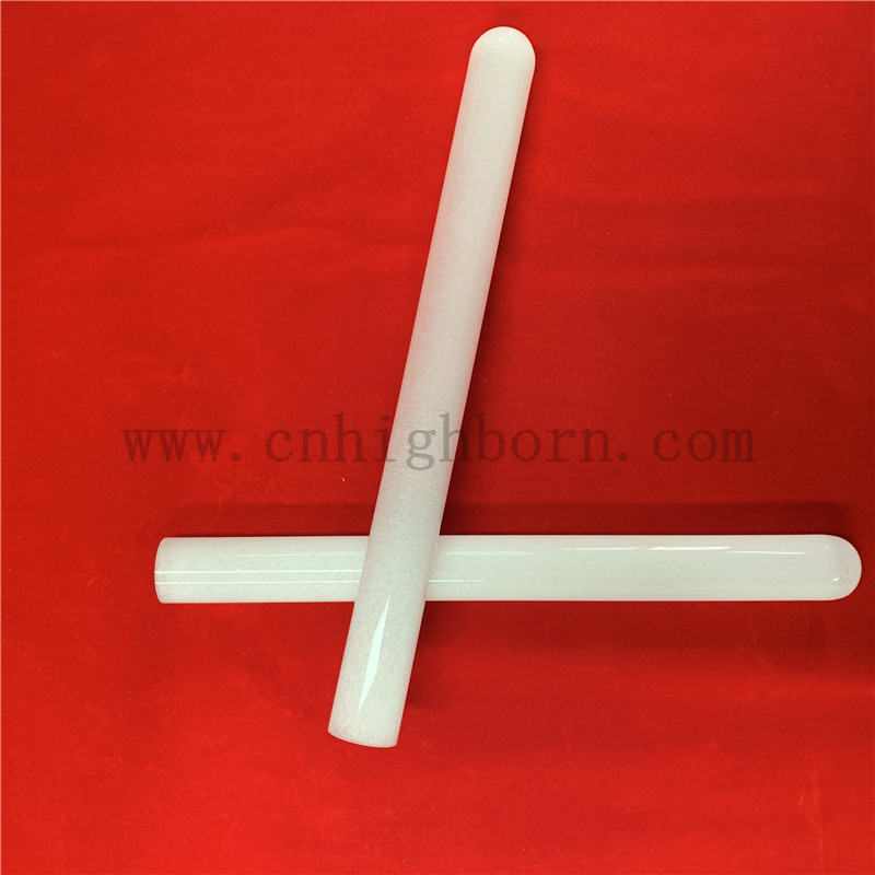 Rundes Bodenheizungsmilchmilch undurchsichtiges Silica Quarzglasrohr 